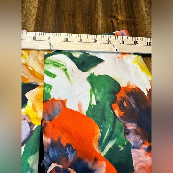 Pauw Amsterdam Skirt Bubble A line Pleated Cotton Floral Multicolor Size 1 Small - Picture 4 of 7